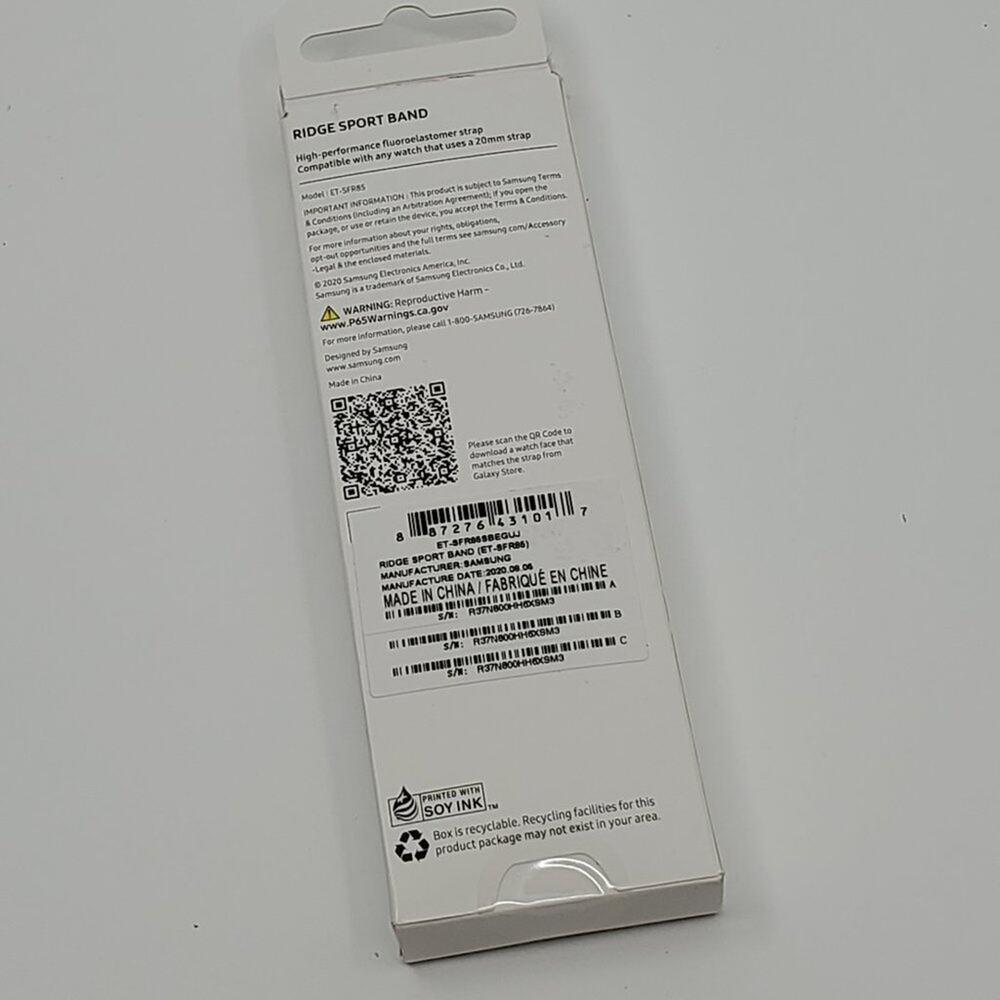 Samsung Ridge Sport Band (20 MM) Black New - Picture 5 of 10